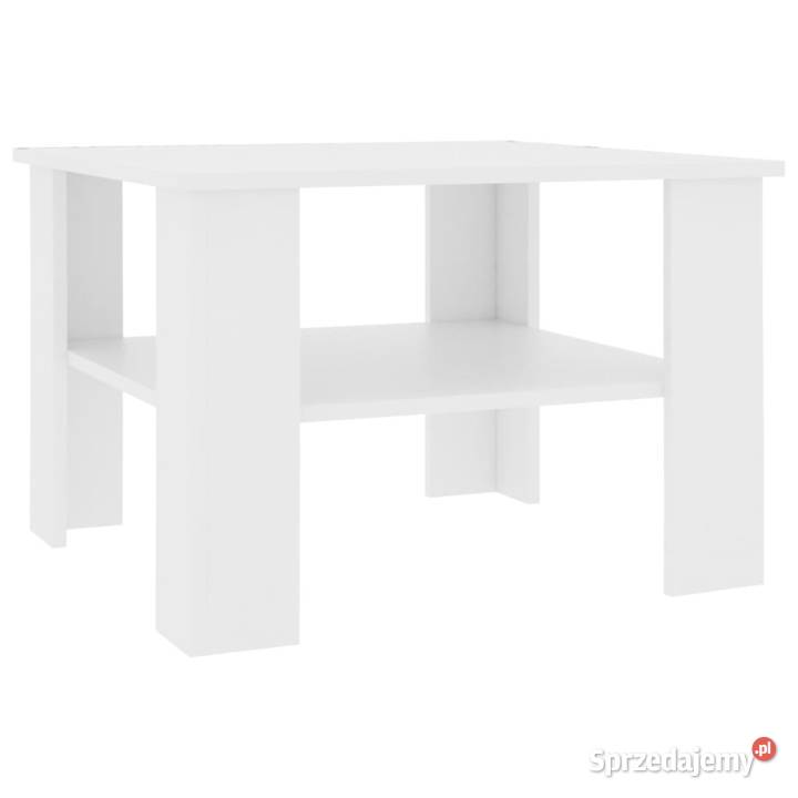 Stolik kawowy biały 60x60x42 materiał Warszawa sprzedam
