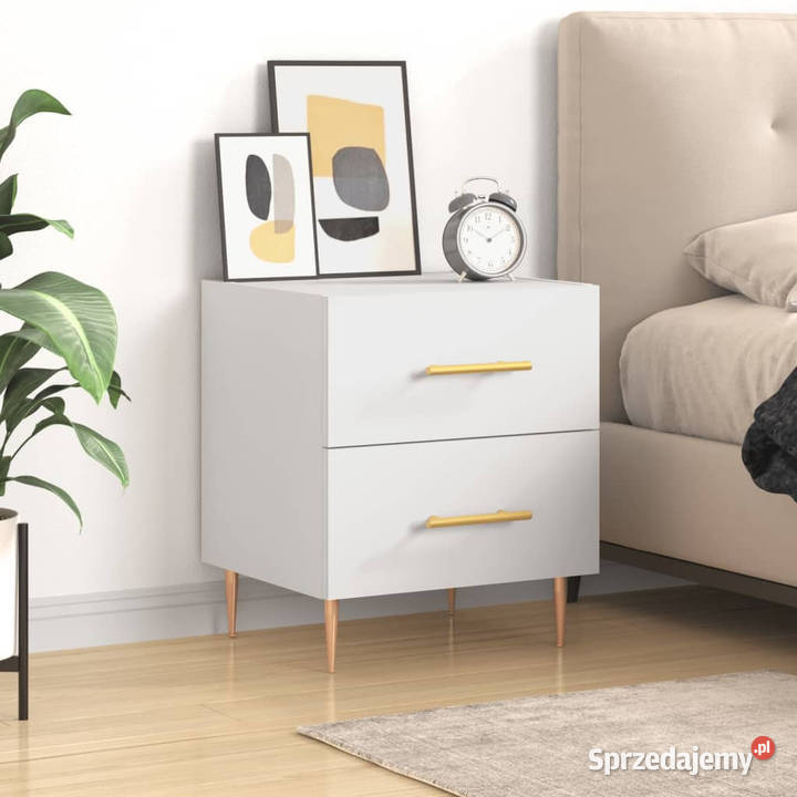 Szafka nocna biała 40x35x475 materiał Szafki sprzedam