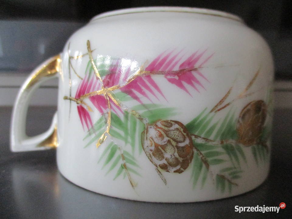 Świąteczna FILIŻANKA Stary Śląsk Porcelana i szkło Nieporęt