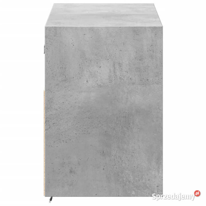 Ścienna szafka TV z LED szarość betonu 100x31x45 mazowieckie Warszawa