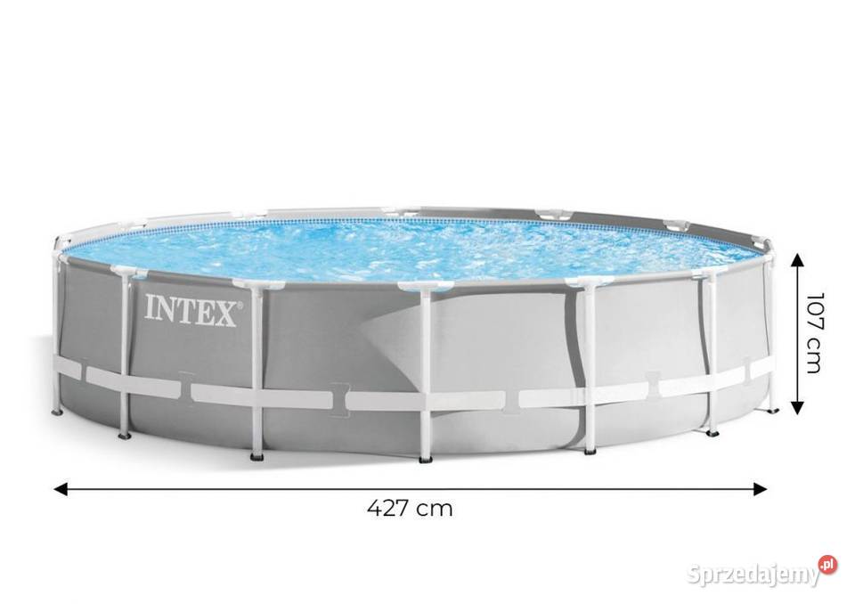 Basen stelażowy ogrodowy okrągły 427m pompa sprzedam