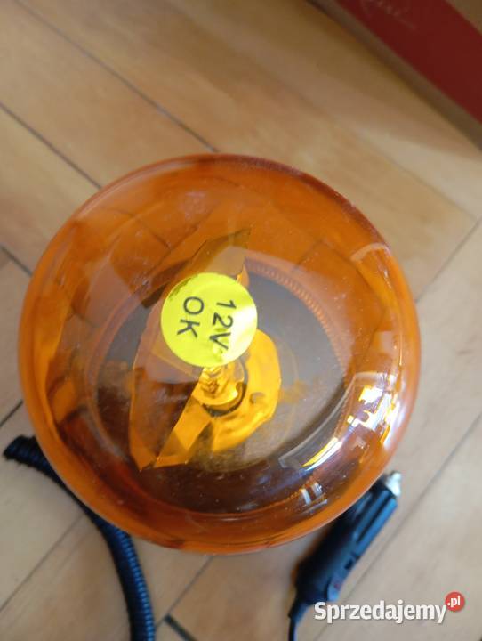 Kogut na magnes Żółte światło błyskowe 12V Łódź