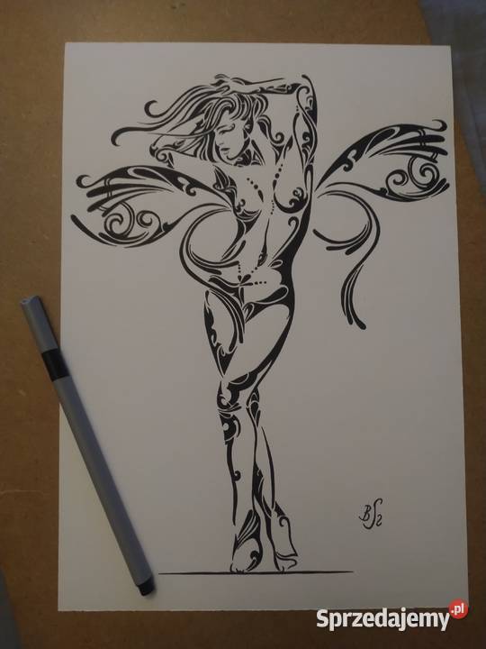 Rysunek motylka 3 cienk blok t A4 250 gm2 Malarstwo Warszawa