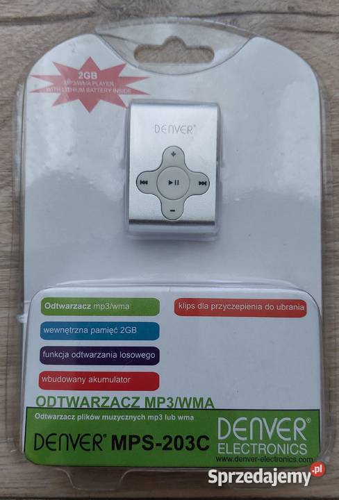 Odtwarzacz mp3wma Denver MPS203C nowy w sprzedam