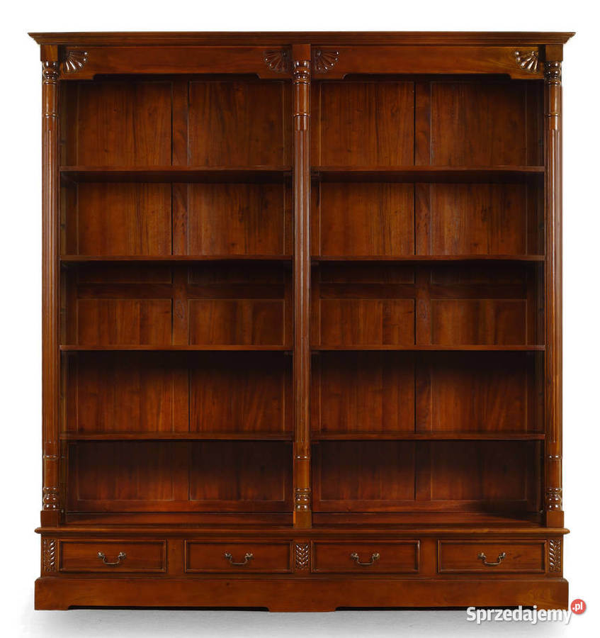 Nowy stylowy regał podwójny kolonialny 40.5cm Września