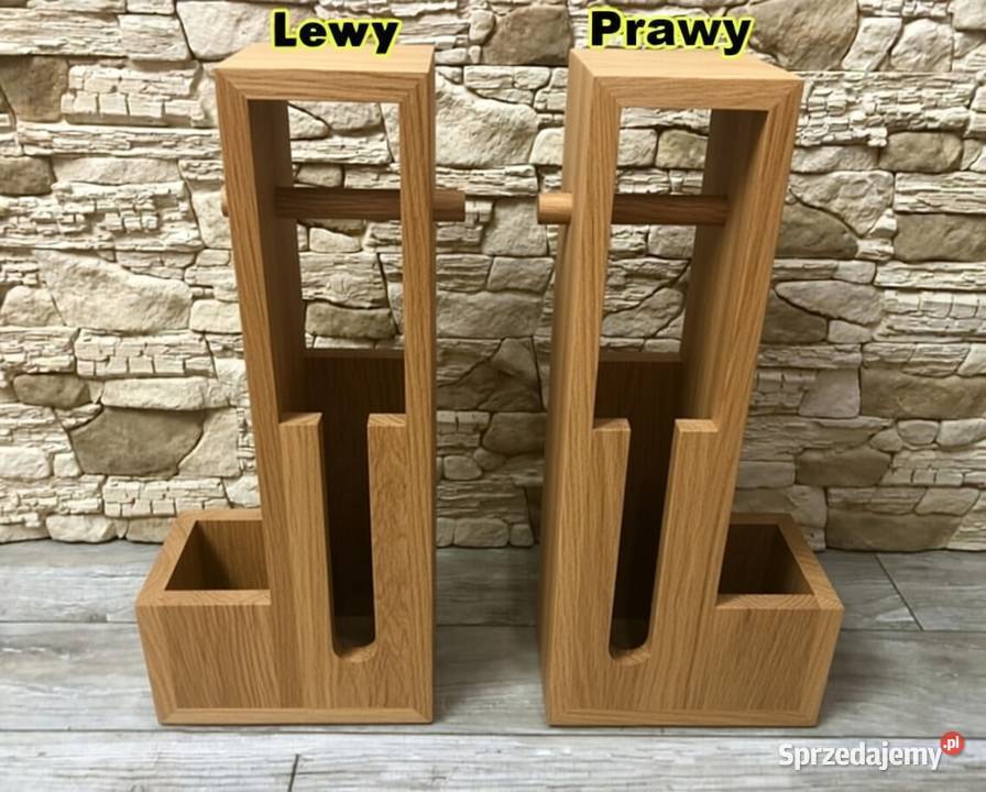 Uchwyt stojak pojemnik półka na papier toaletowy pomarańczowy Dębica sprzedam