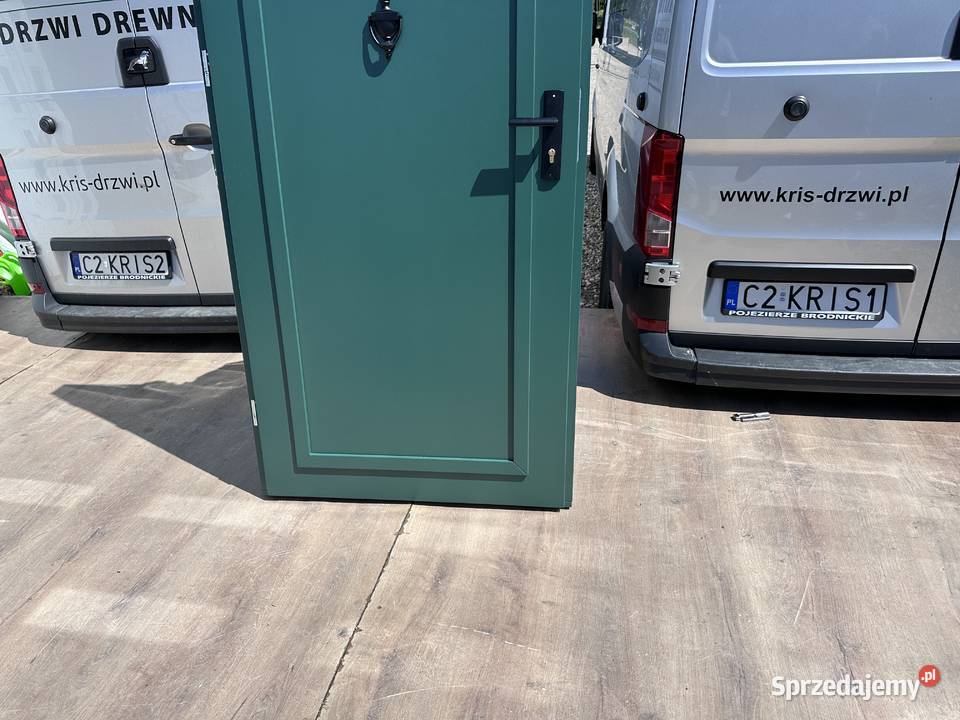 Drzwi drewniane KLATKOWE z wręgiem