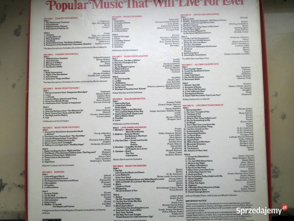 50 Płyty Winylowe lata 50te 6070te Płońsk