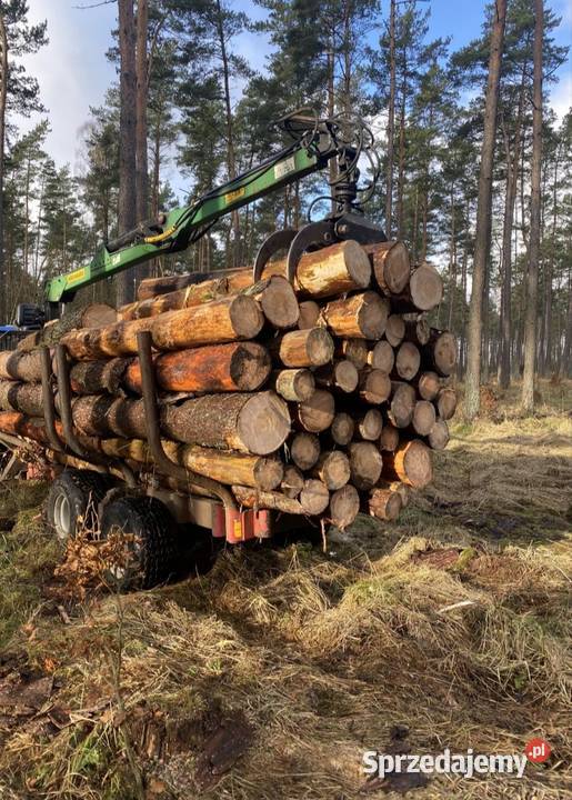 Transport drewna przyczepą HDS cięcie i łupanie Dom i Ogród Łobez sprzedam