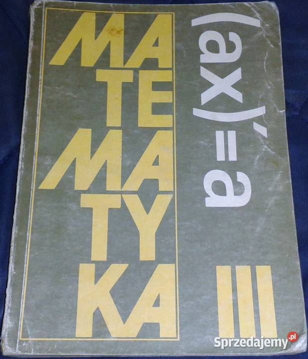 Matematyka 3 K Cegiełka J Przyjemski K Szymański Pozostałe Chełm