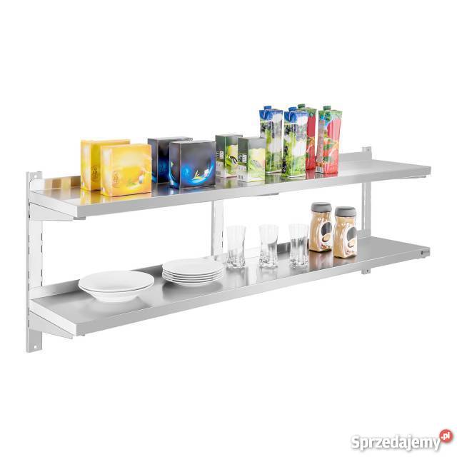 Półka ze stali nierdzewnej podwójna 2x160 Poczesna
