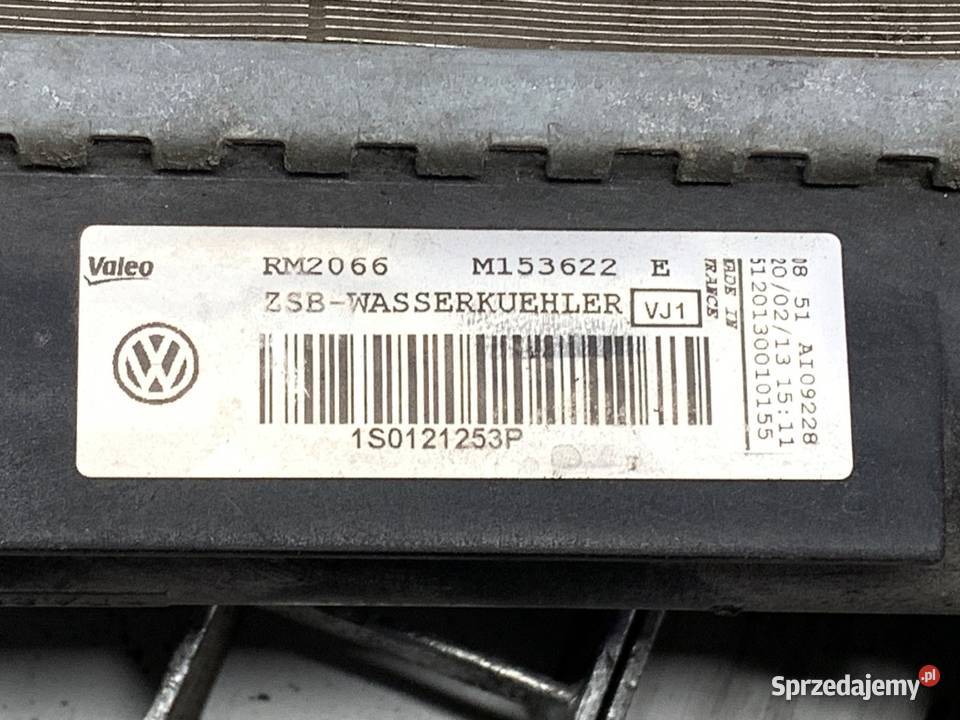 CHŁODNICA WODY VW UP 10 60 1S0121253P RADIATOR osobowe