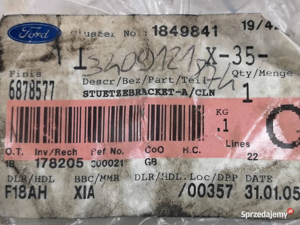 WSPORNIK FILTRA POWIETRZA FORD COUGAR 19982002 sprzedam