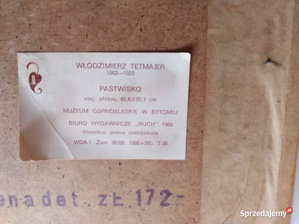 REPRODUKCJA OBRAZ PASTWISKOWŁODZIMIERZA TETMAJER Elbląg