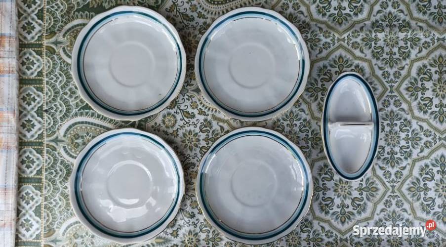 Ok 50 letni porcelanowy serwis obiadowy 6 osób Wieluń