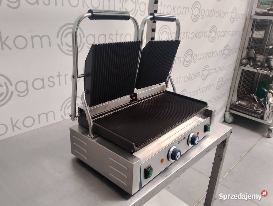 Kontakt grill ryflowany podwójny 3600W Hendi Wrocław