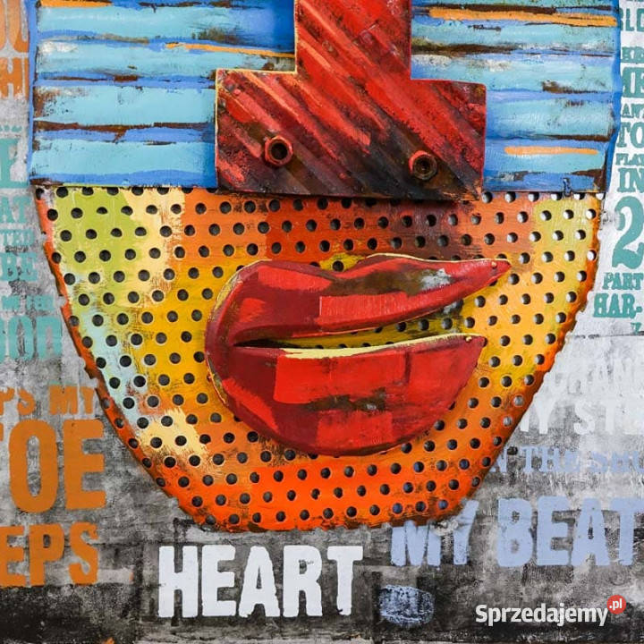 Obraz metalowy 3D LOFT KUBIZM 60x90 świętokrzyskie Chmielnik sprzedam