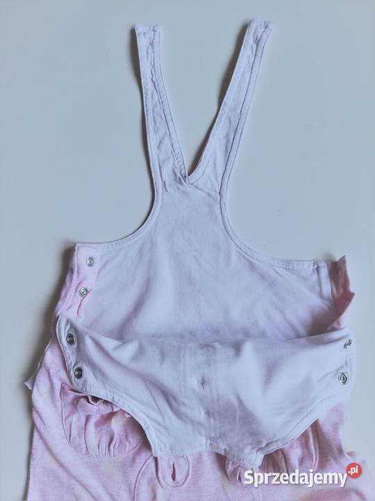 Komplet Next ogrodniczki bluzka dziewczynki 6268 dziewczynka