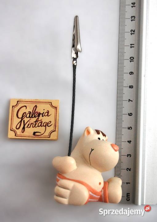 Klips na zdjęcie pocztówkę hipopotam figurka Lublin