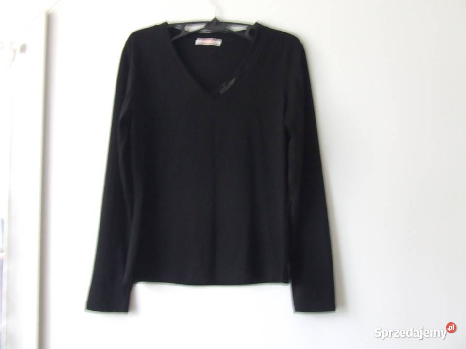 Elegancka czarna bluzeczka Firmy Passion R 40 Bluzki i koszule Oborniki Śląskie sprzedam