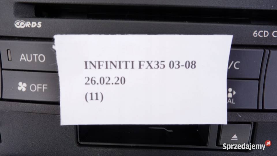 PANEL RADIA KLIMATYZACJI KRATKI INFINITI FX35 Nowy Tomyśl