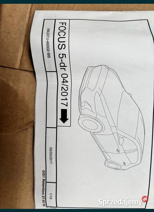 Bagażnik dachowy belki Ford Focus MK4 mazowieckie Warszawa