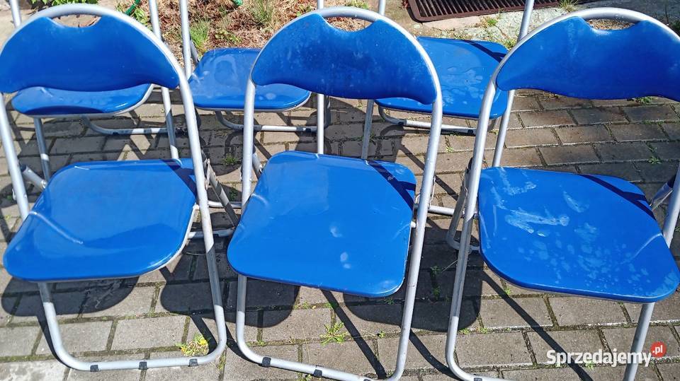 Krzesło krzesła składane metalowe ogrodowe Tonowo