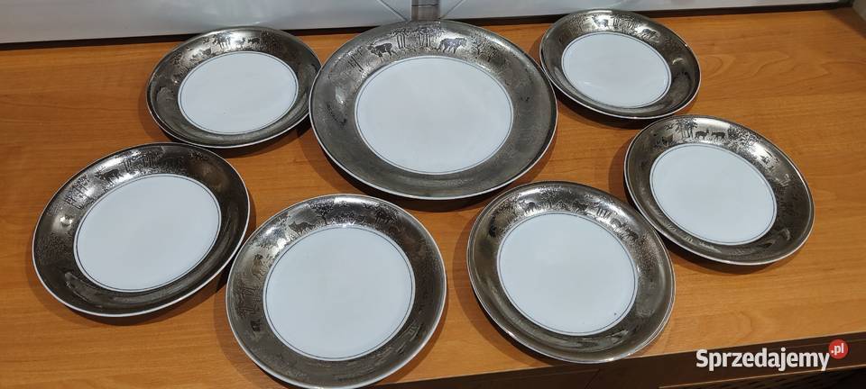 Talerze Wawel motyw myśliwski Warszawa