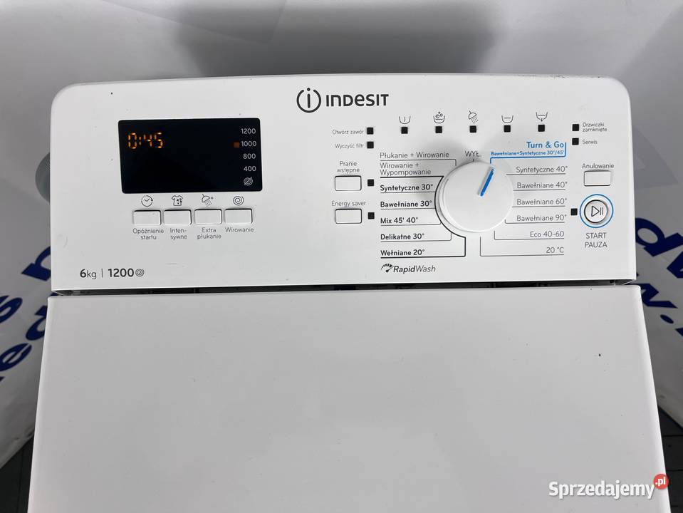 Pralka Indesit Góry Wsad Wyświelacz 61200A mazowieckie Wiejca sprzedam