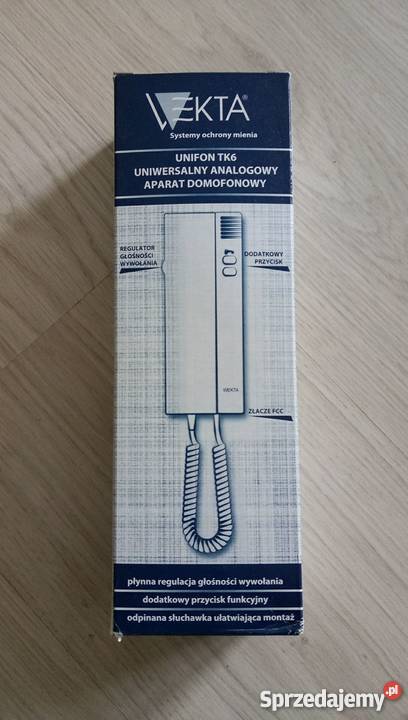 domofon unifon analogowy wekta biały Warszawa