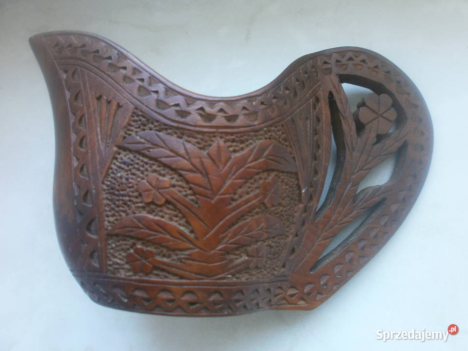 pojemnik kubek drewniany rzeżbione Zielona Góra sprzedam