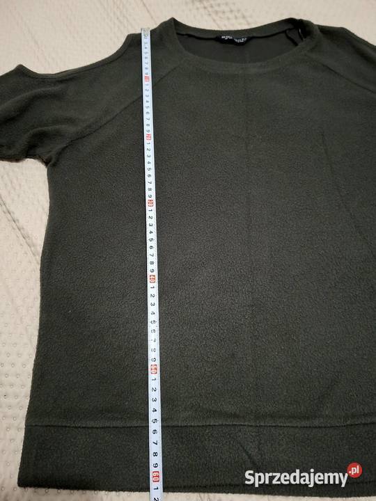 LXl Bluzka z wycietymi ramionami polarowa khaki Braniewo sprzedam