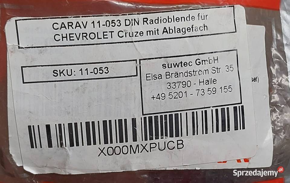 CARAV 11053 OBUDOWA RAMKA RADIA 1 DIN CHEVROLET