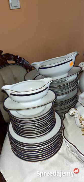 Talerzyk deser Zeh Scherzerz Bavaria Germany Porcelana i szkło