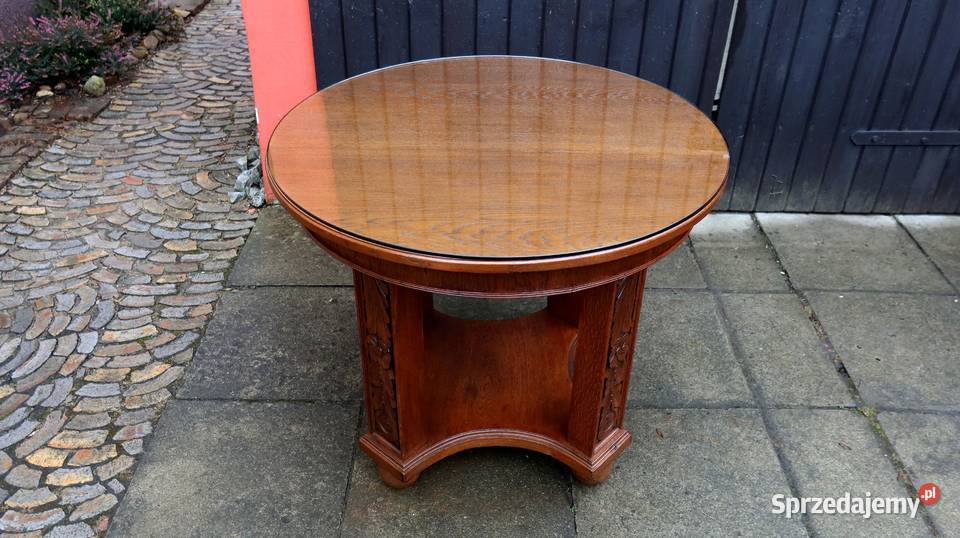 Unikatowy Okrągły Stół Stolik Jadalniany Kawowy Meble dolnośląskie
