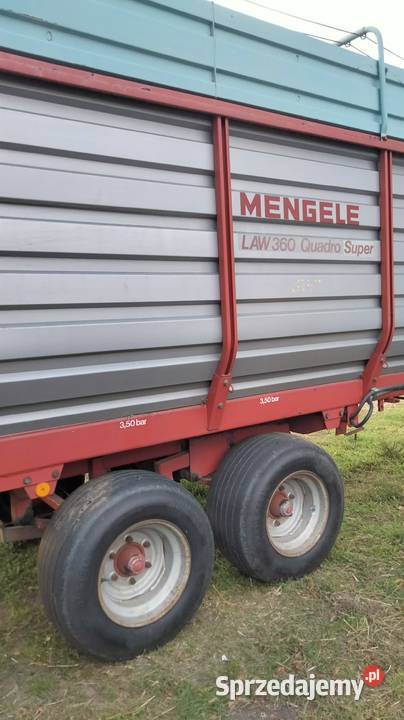 Przyczepa samozbierająca Mengele LAW 360 Quatro Przyczepy rolnicze sprzedam