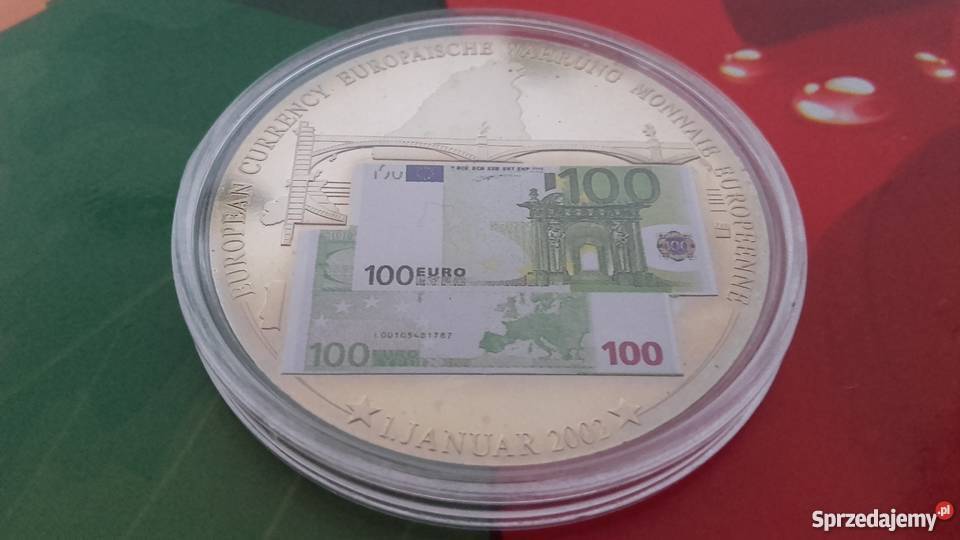 Medal waluta europejska 100 euro Kolekcje pomorskie