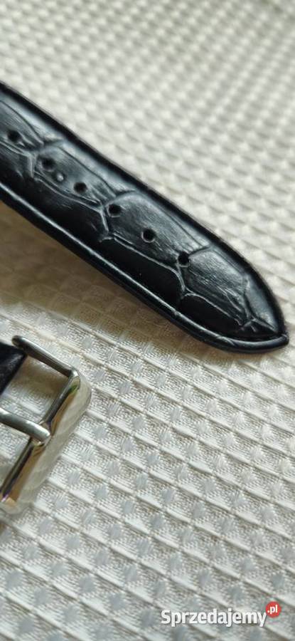 Pasek armani do zegarka emporio czarny skórzany Konstancin-Jeziorna