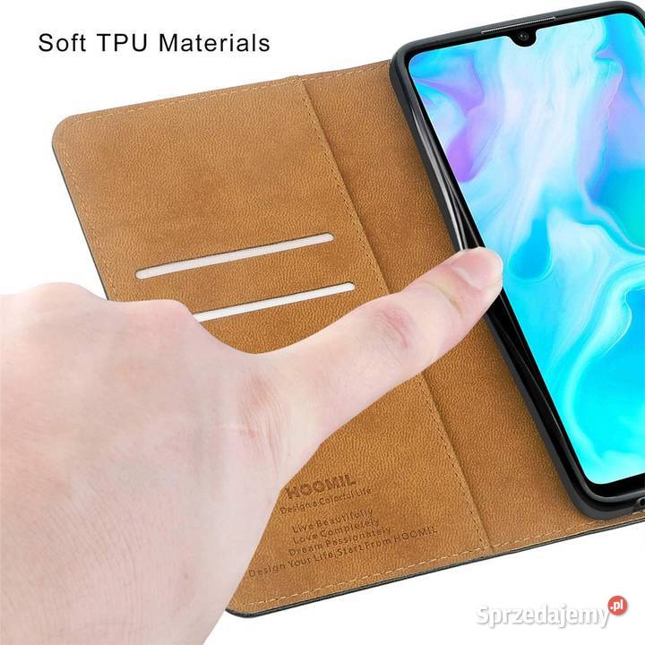 Etui z klapką HOOMIL do Huawei P40 Lite czarny Zawiercie
