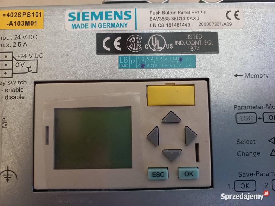 Push Button Panel PP172 Pozostałe Skoczów sprzedam