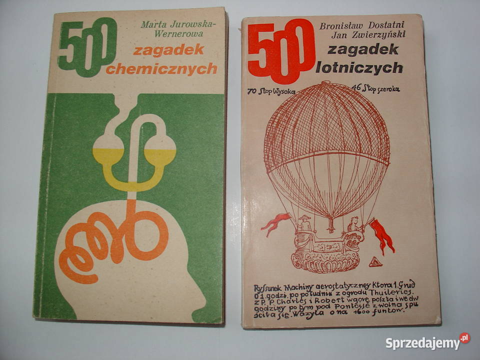 500 Zagadek chemicznych 500 Zagadek lotniczych skrypt, zeszyt ćwiczeń, zbiór zadań, testów Łódź