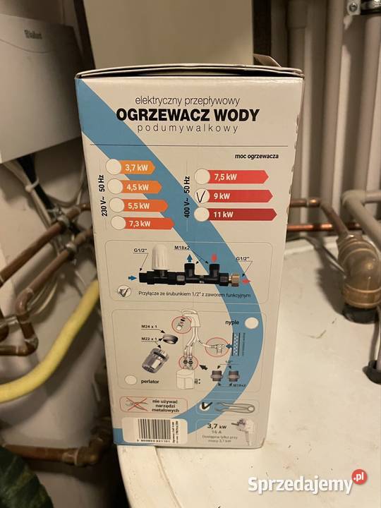 Ogrzewacz przepływowy dafi 9kW mazowieckie Piaseczno