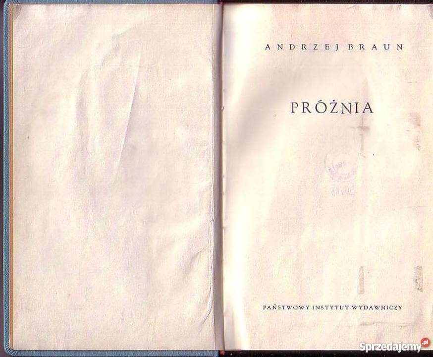 0338 PRÓŻNIA ANDRZEJ BRAUN Czyrna