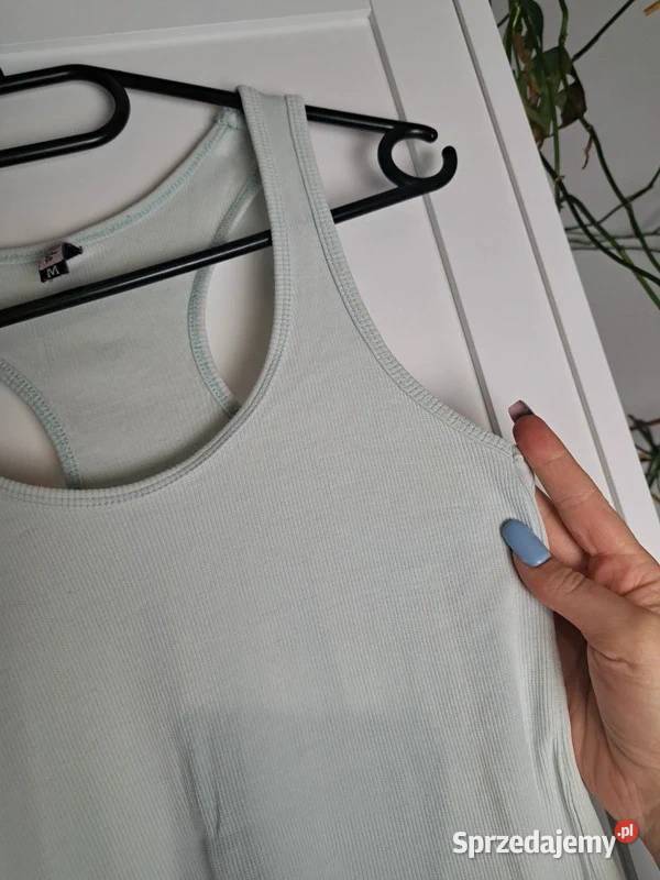 Miętowy top na ramiączkach Miranda rozmiar M Rozmiar 38(M) Trąbki Wielkie