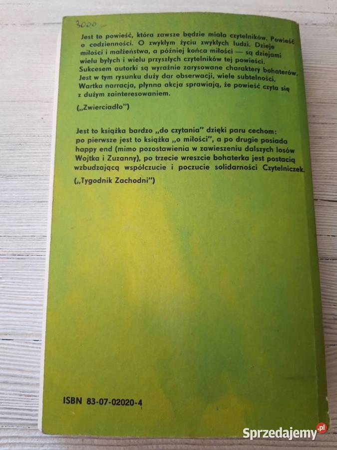 Samotność Zofia Bystrzycka CZYTELNIK 1989 śląskie