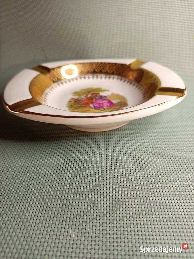 Popielnica ręcznie malowana Porcelana Francuska Porcelana i szkło mazowieckie Warszawa