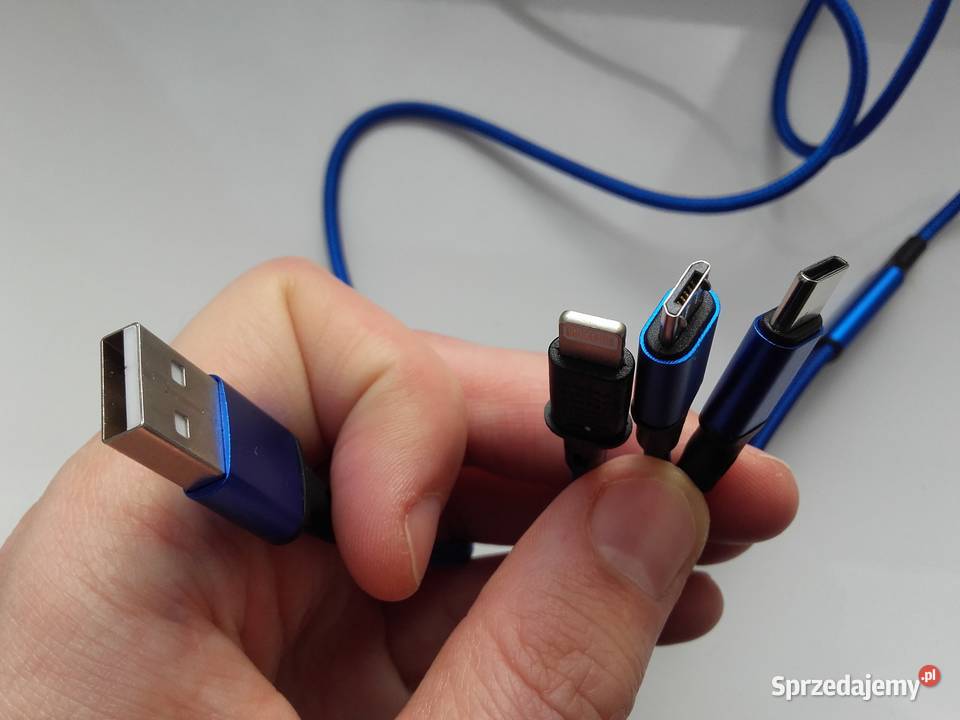 Kabel USB 3w1 USBC microUSB Lightning 115 kujawsko-pomorskie Bydgoszcz