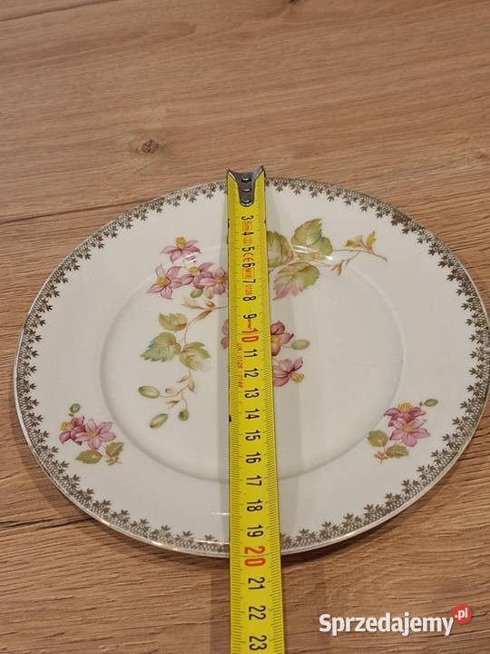 Zestaw porcelana Krautheim talerzyk i podstawek Braniewo