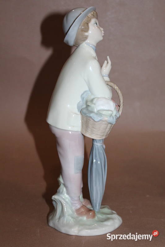 Figurka chłopiec z parasolką Lladro 300 FiaF Antyki, Sztuka, Kolekcje Szczecin
