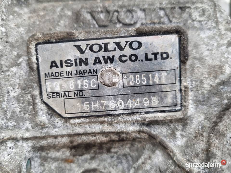 AUTOMATYCZNA SKRZYNIA BIEGÓW Volvo V70 III 20 Skrzynie biegów manualne Chełm